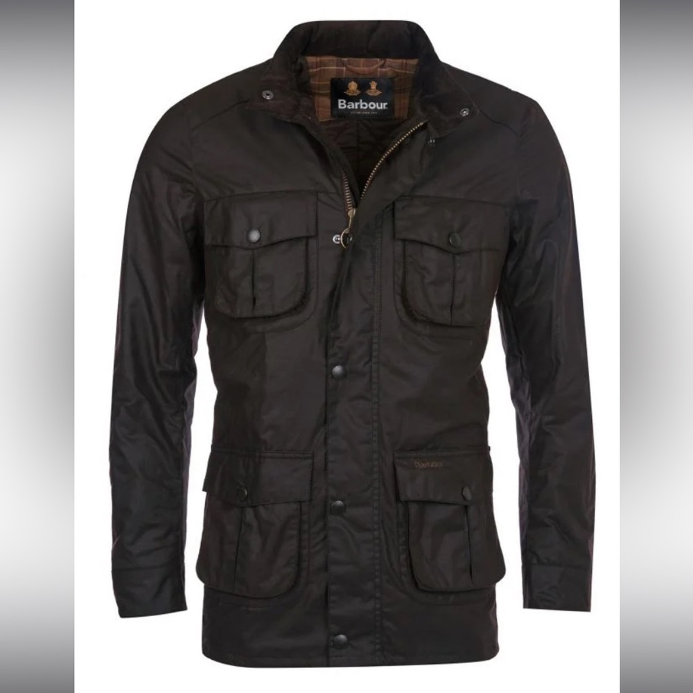 NWT Barbour Men’s Corbridge Wax Jacket in Rustic - Large